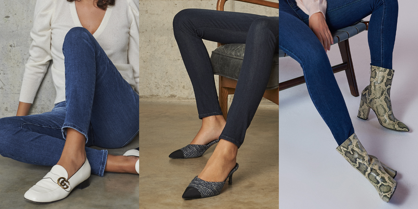 What shoes do I wear with skinny jeans?